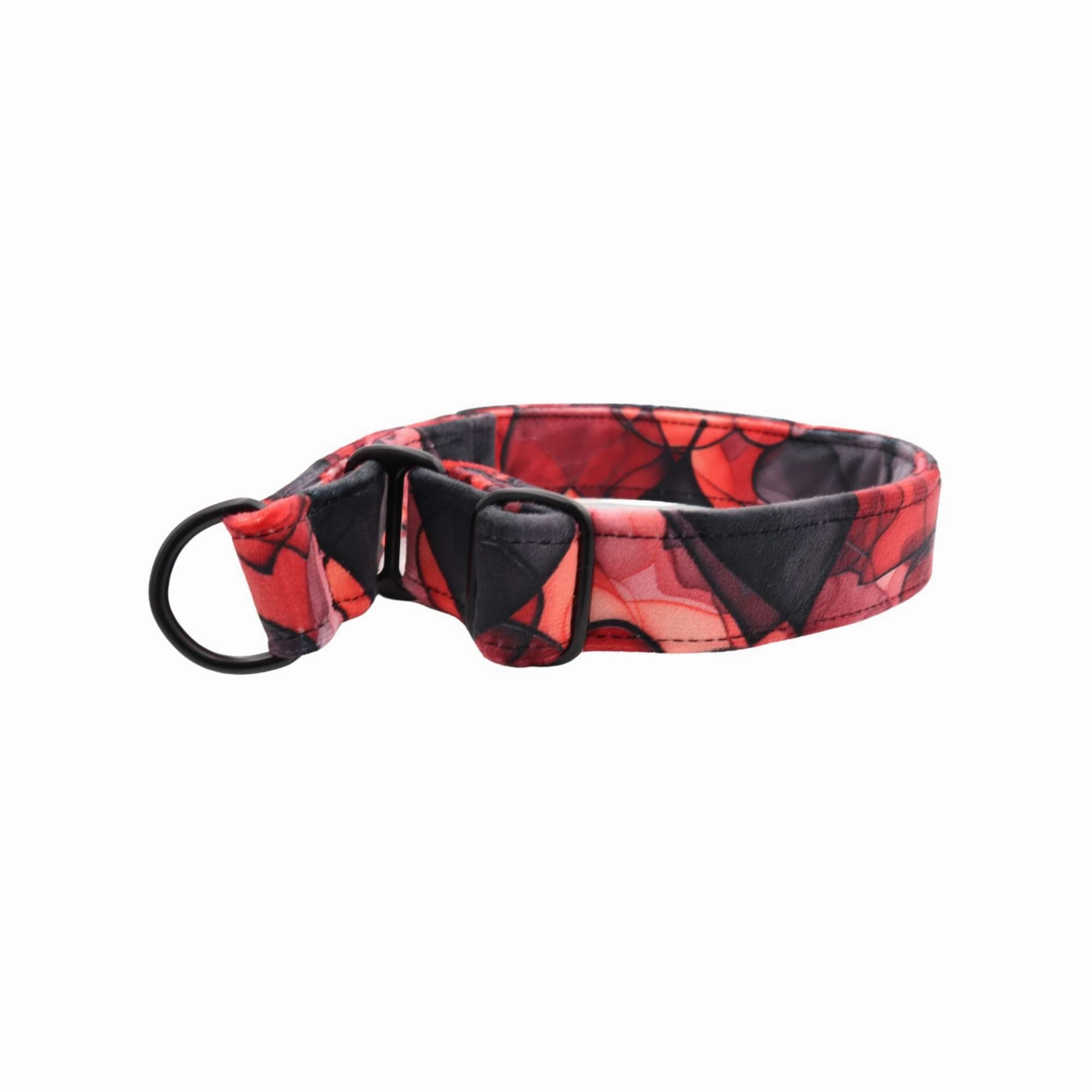Velour Dog Collar | My Valentine | Width: 15-20-25-30-40-50 mm