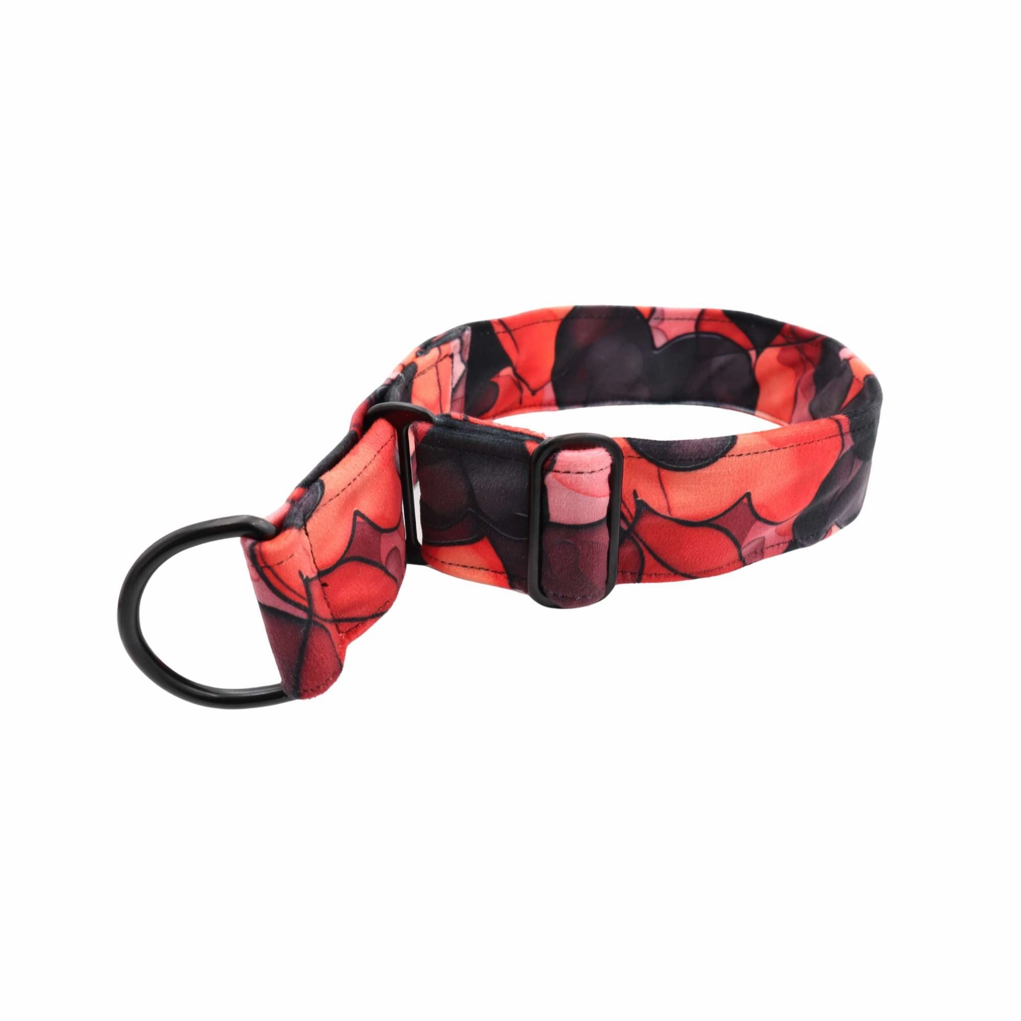 Velour Dog Collar | My Valentine | Width: 15-20-25-30-40-50 mm