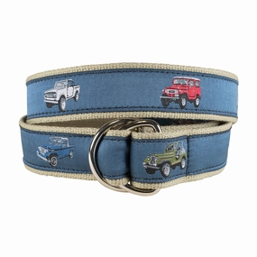 Vintage 4x4s Ribbon D-Ring Belt