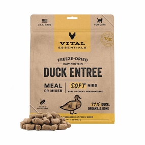 Vital Essentials Cat Freeze-Dried Raw Duck Soft Nibs 12oz