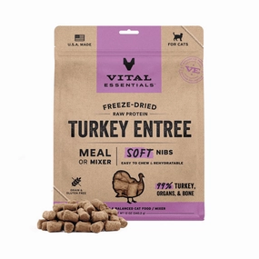 Vital Essentials Cat Freeze-Dried Raw Turkey Soft Nibs 12oz