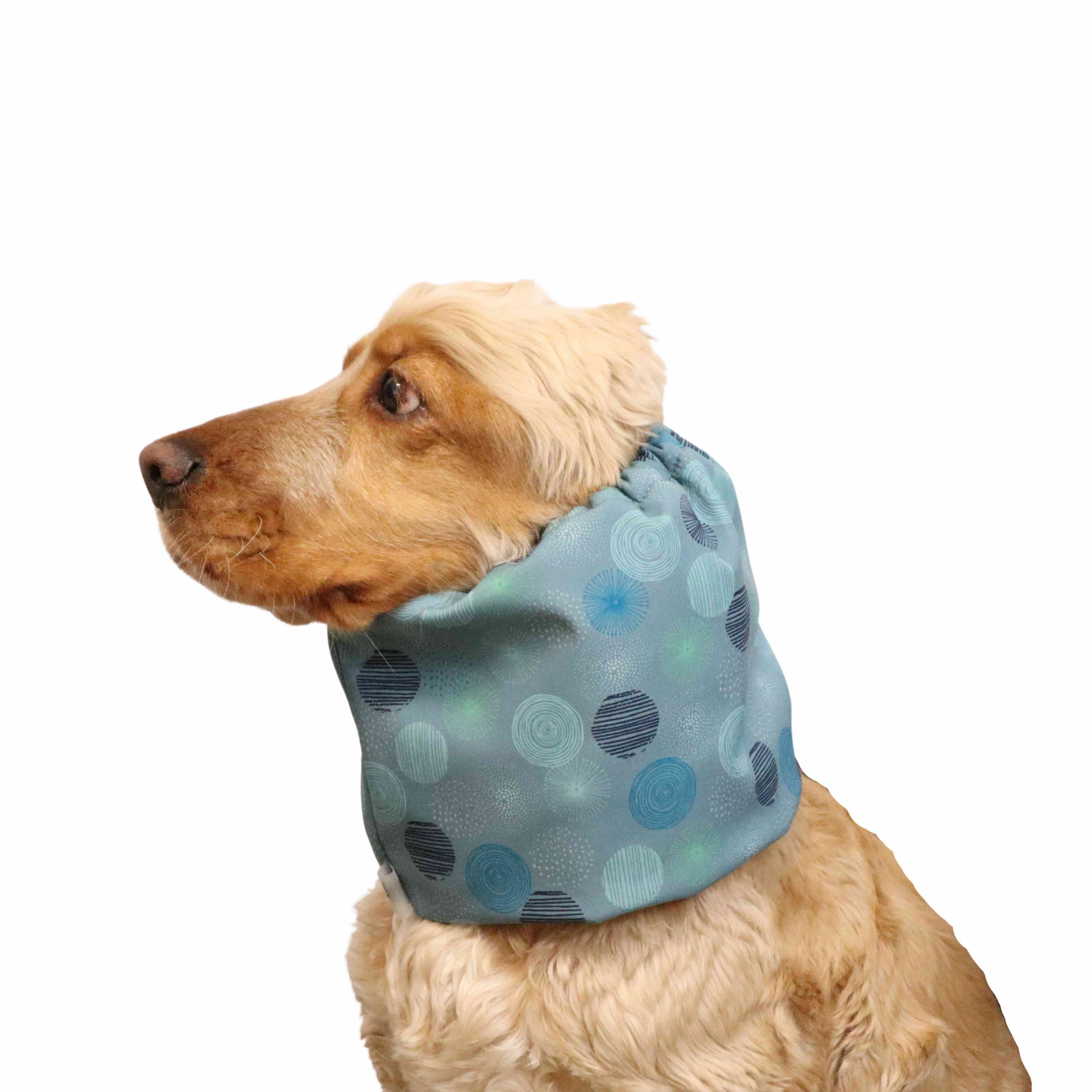 Waterproof Daily Dog Snood | Winter Snood | Blue Petrol Flufs