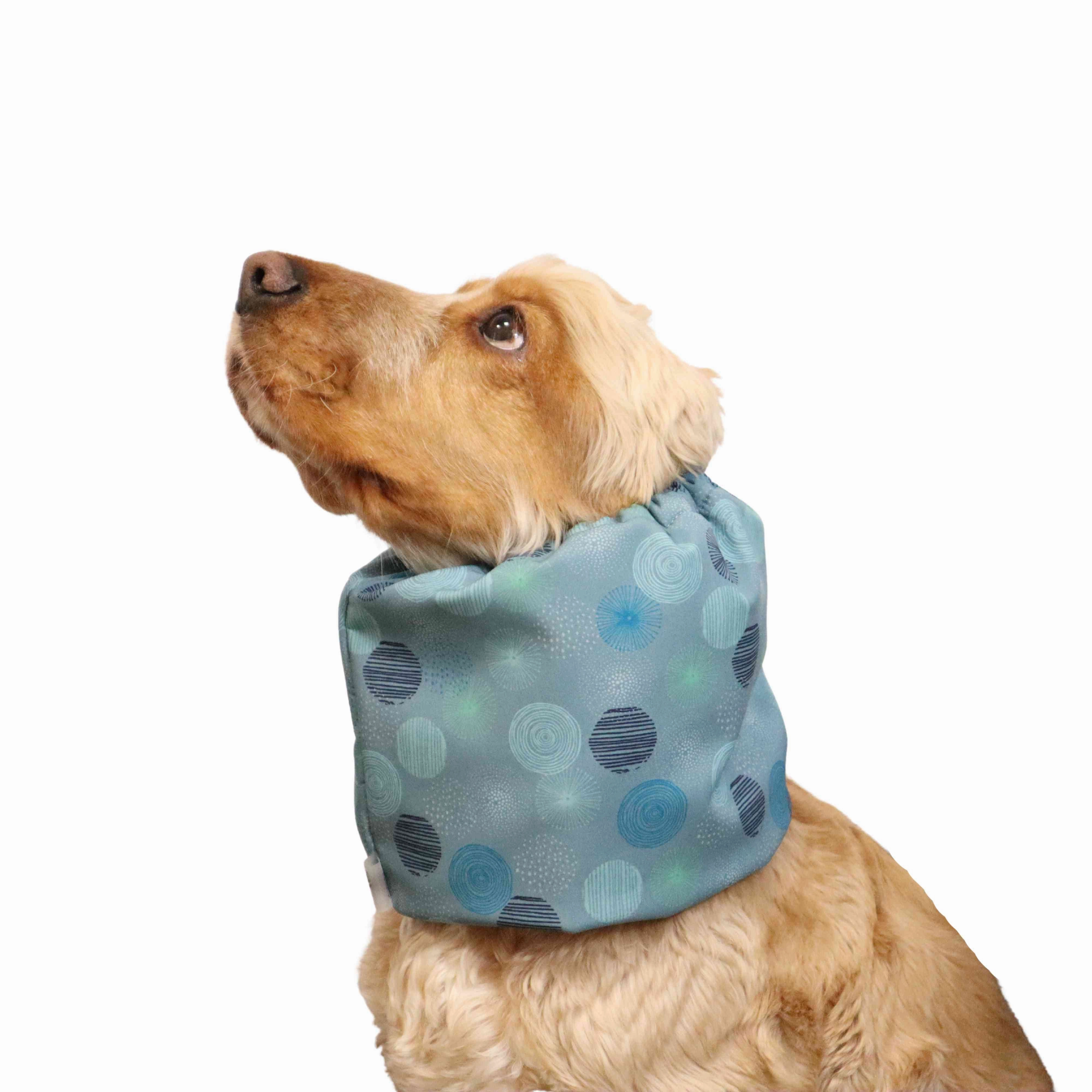 Waterproof Daily Dog Snood | Winter Snood | Blue Petrol Flufs