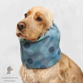 Waterproof Daily Dog Snood | Winter Snood | Blue Petrol Flufs