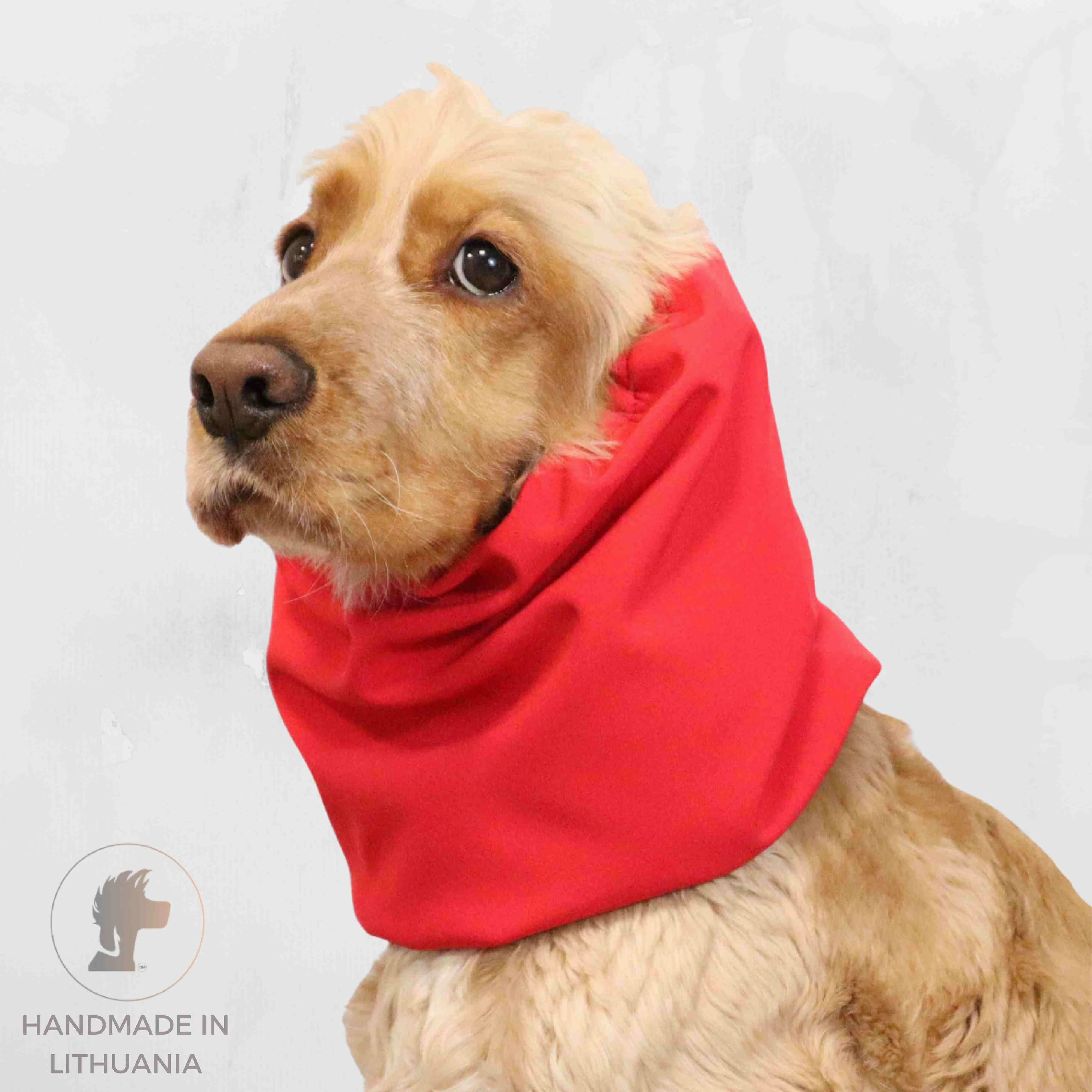 Waterproof Daily Dog Snood | Winter Snood | Red