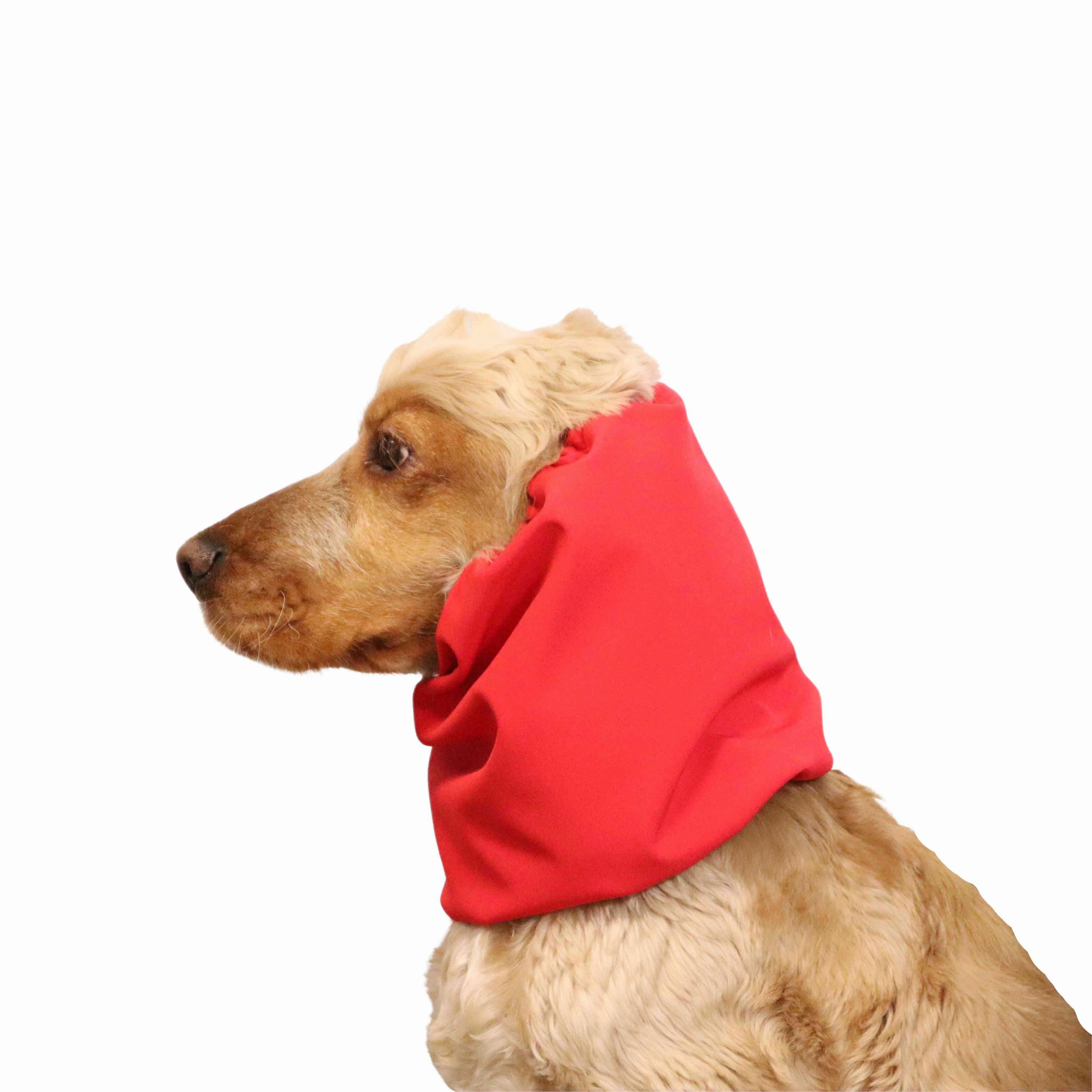 Waterproof Daily Dog Snood | Winter Snood | Red