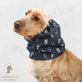 Waterproof Dog Snood | Black Twigs