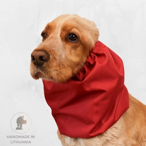 Waterproof Dog Snood | Cherry Flame