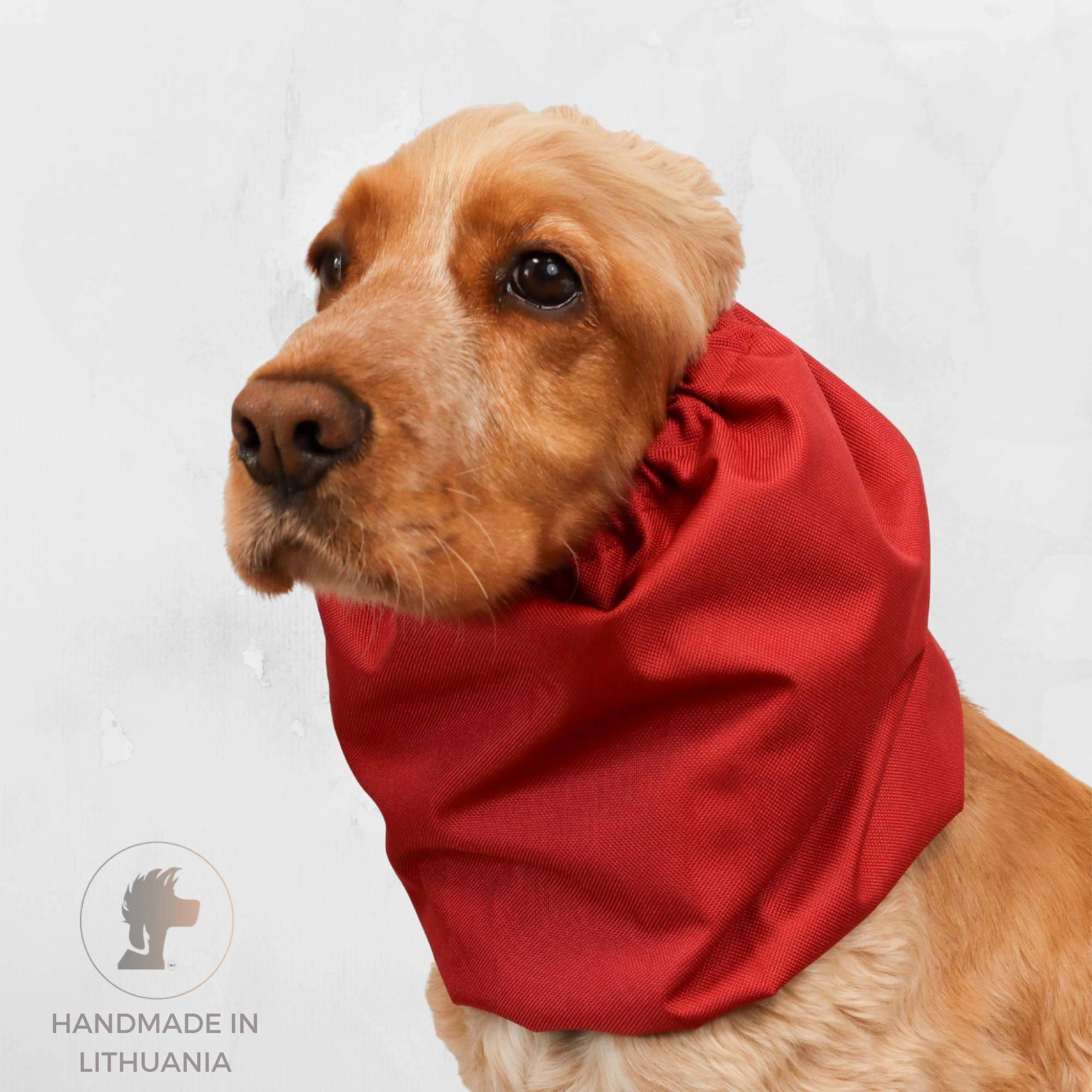 Waterproof Dog Snood | Cherry Flame