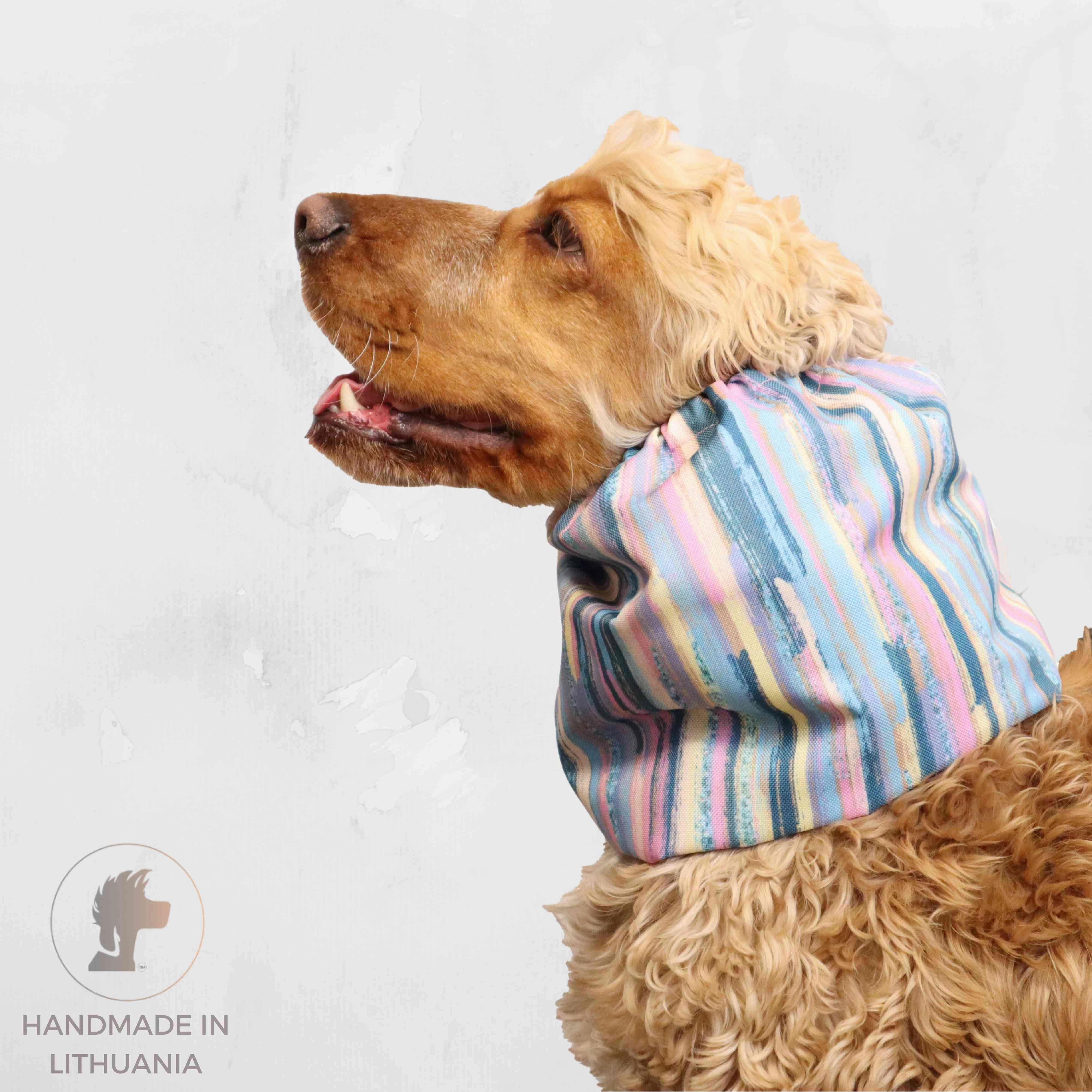 Waterproof  Dog Snood | Colourful Strips