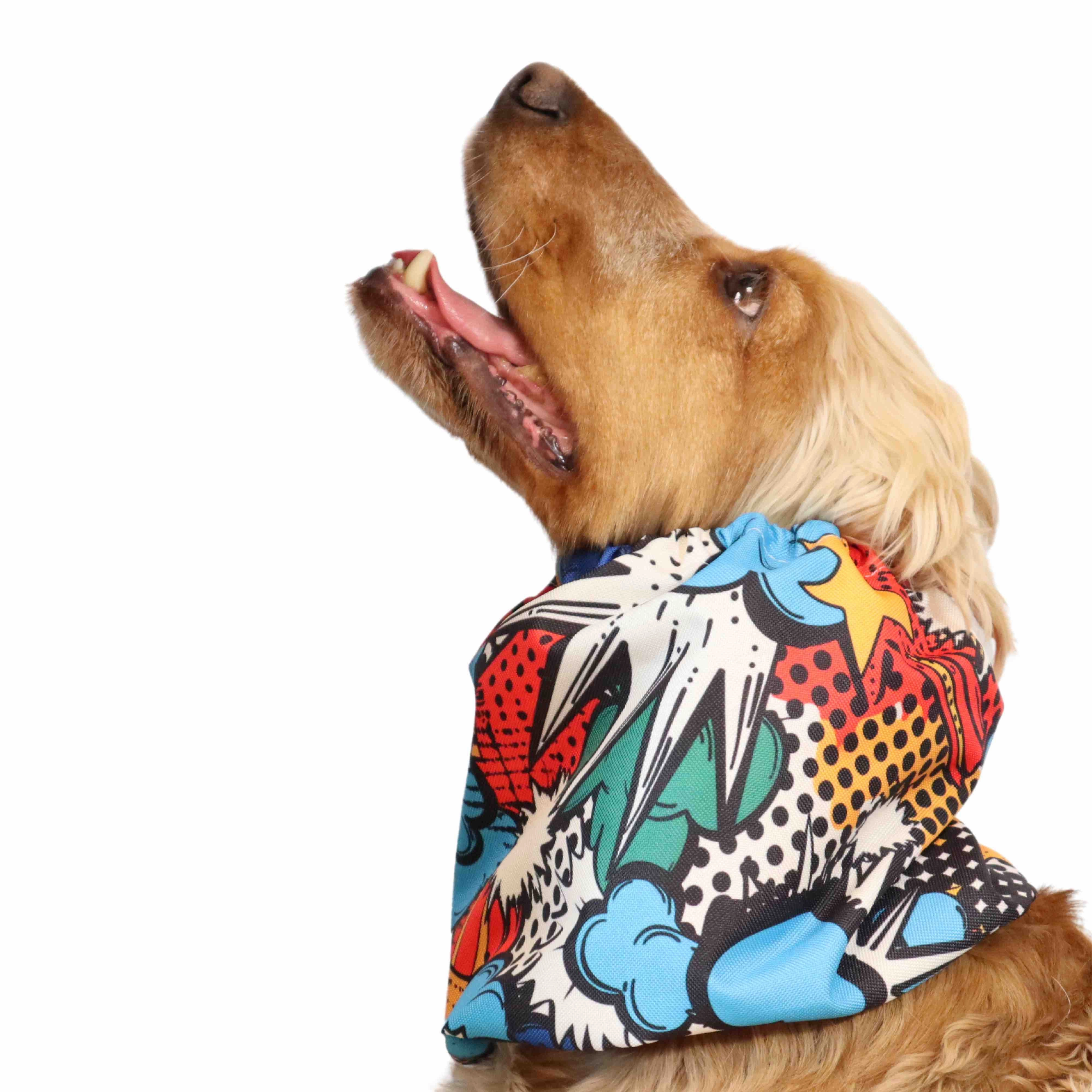 Waterproof Dog Snood | Comic book