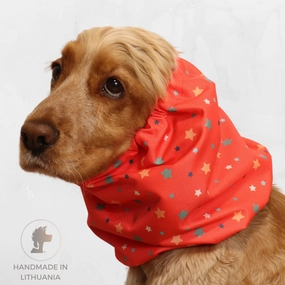 Waterproof Dog Snood | Coral Stars