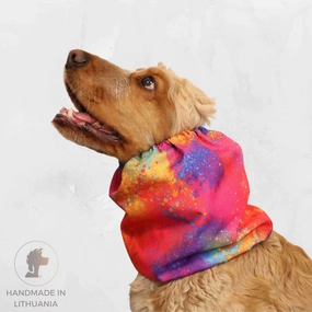Waterproof Dog Snood | Crazy Paint