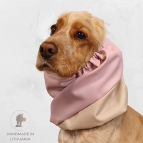 Waterproof Dog Snood | Cream-Rose