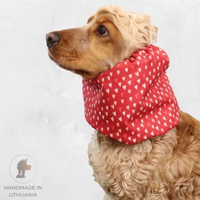 Waterproof  Dog Snood | Hearts