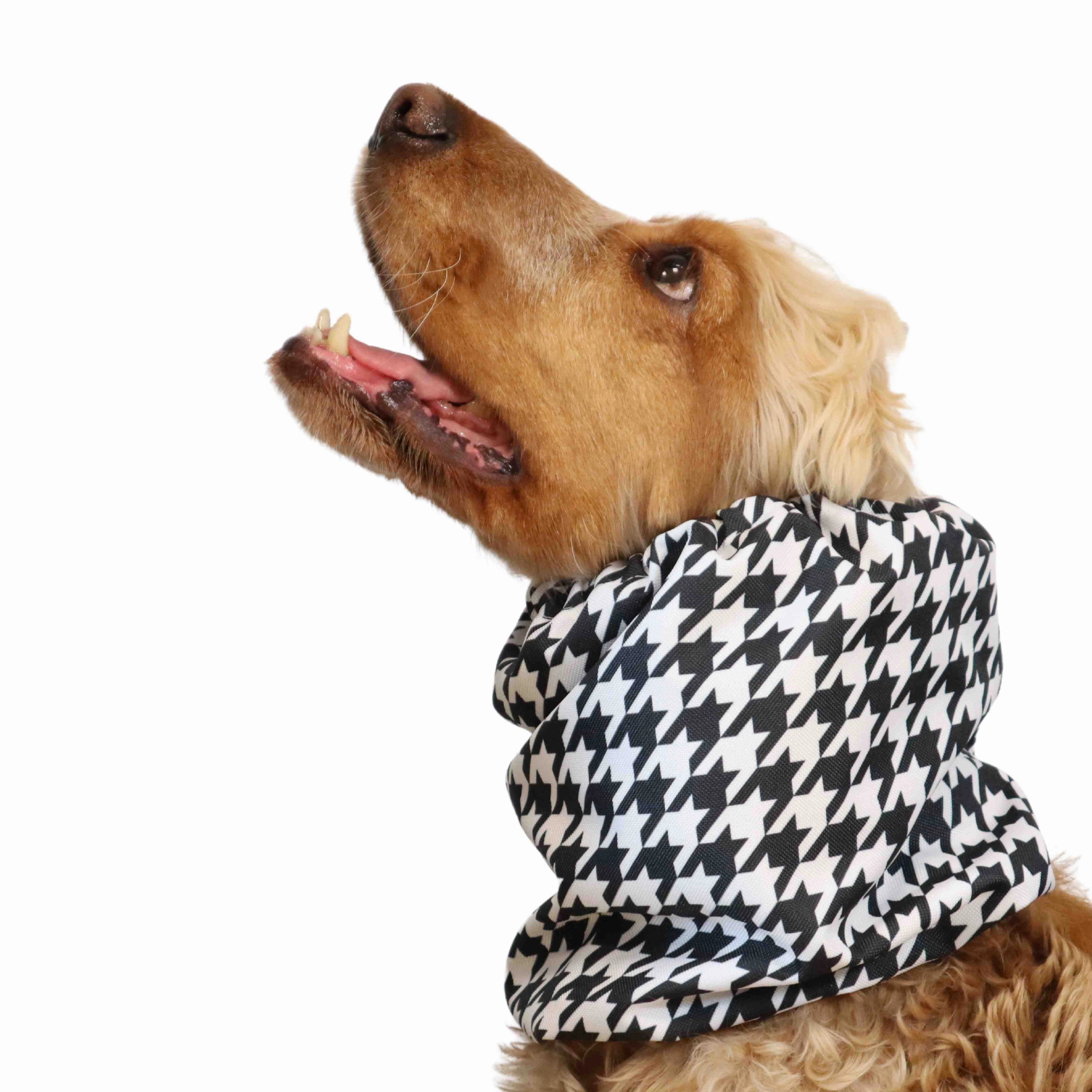 Waterproof Dog Snood | Houndstooth