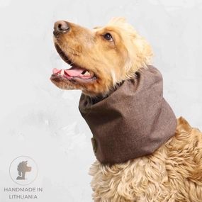 Waterproof Dog Snood | Jeans Brown
