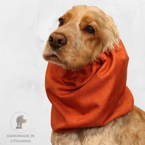 Waterproof Dog Snood | Jeans Burnt Orange
