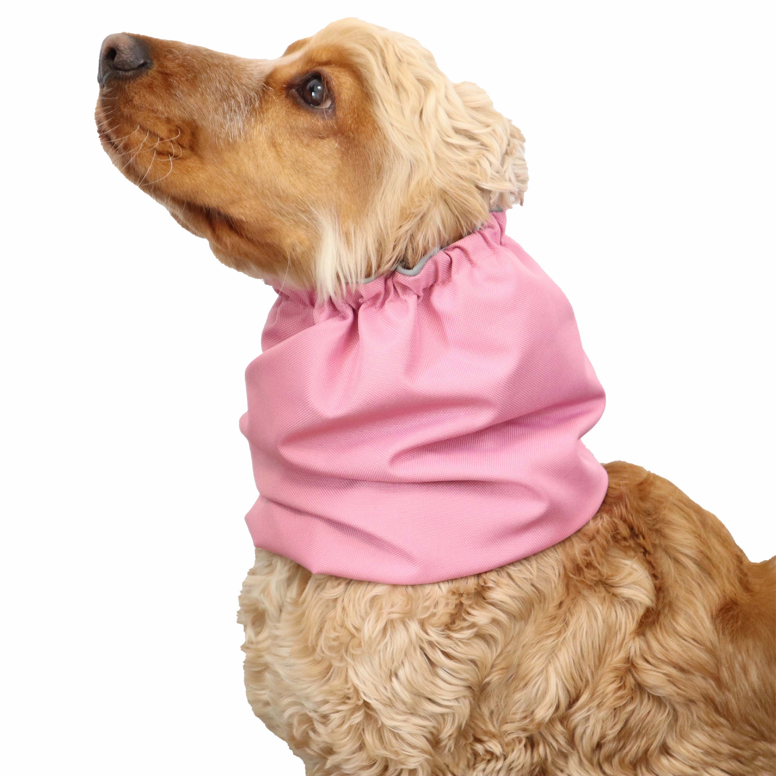 Waterproof Dog Snood | Pastel Pink