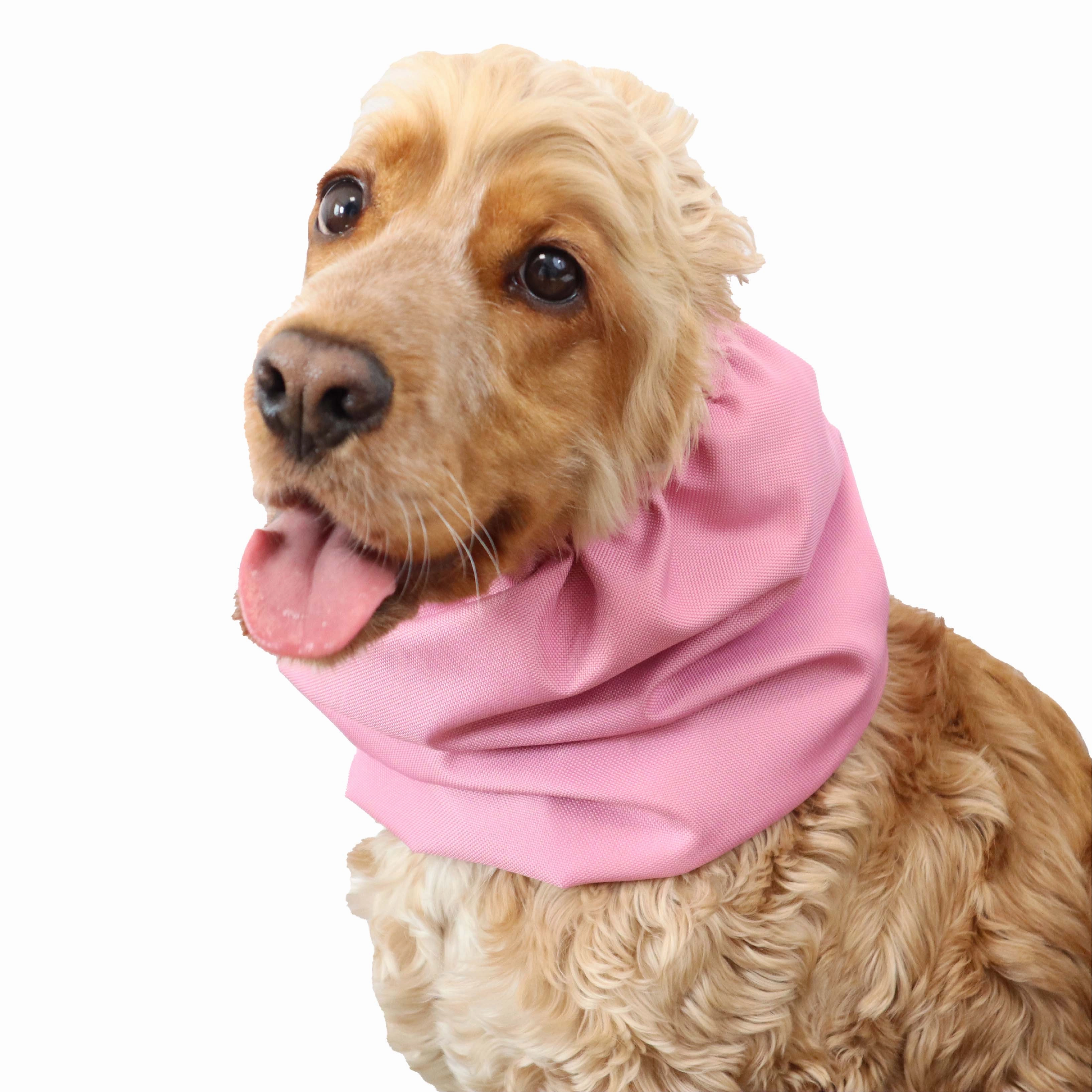 Waterproof Dog Snood | Pastel Pink