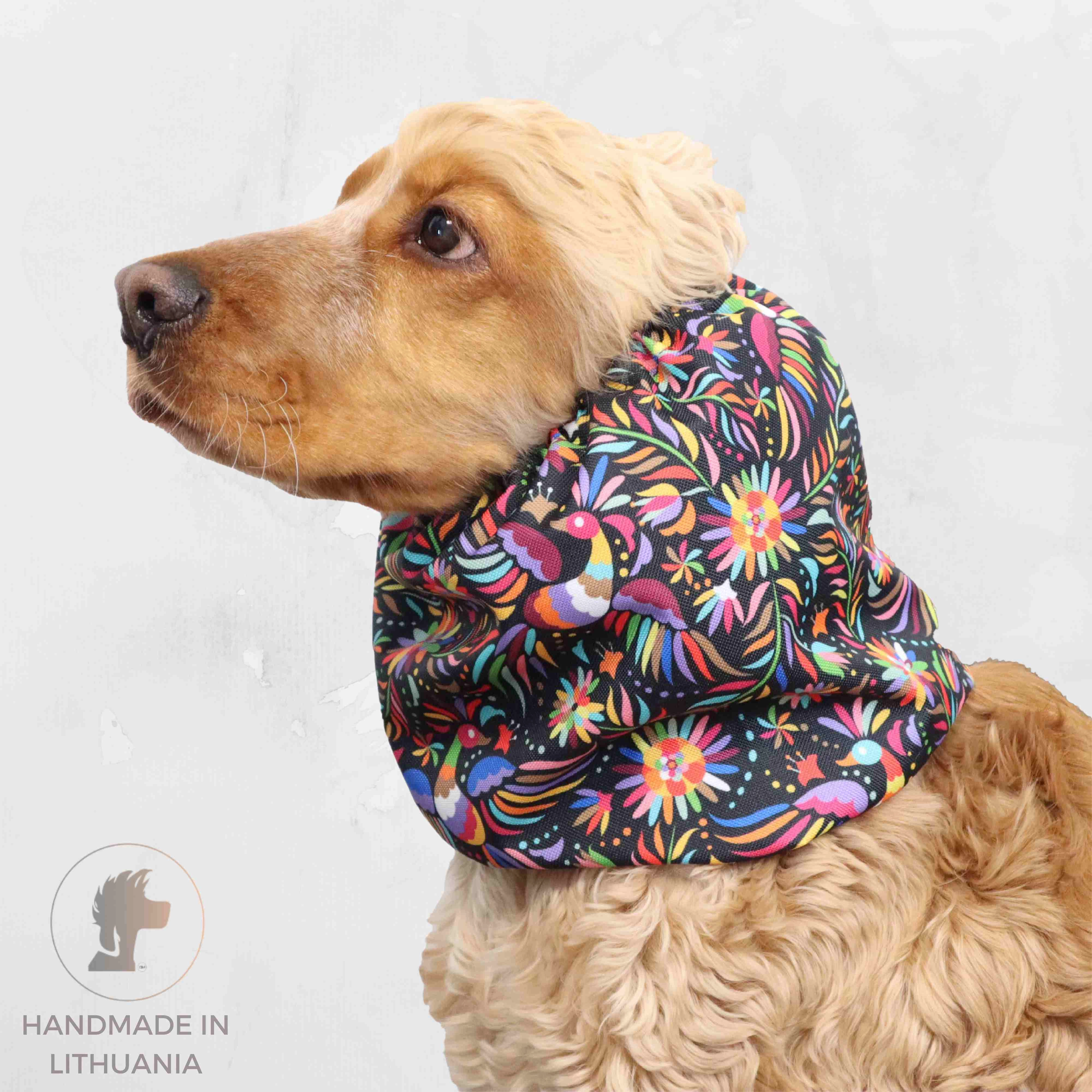 Waterproof Dog Snood | Peacock