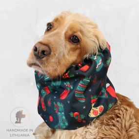 Waterproof Dog Snood | The Thief of Christmas socks