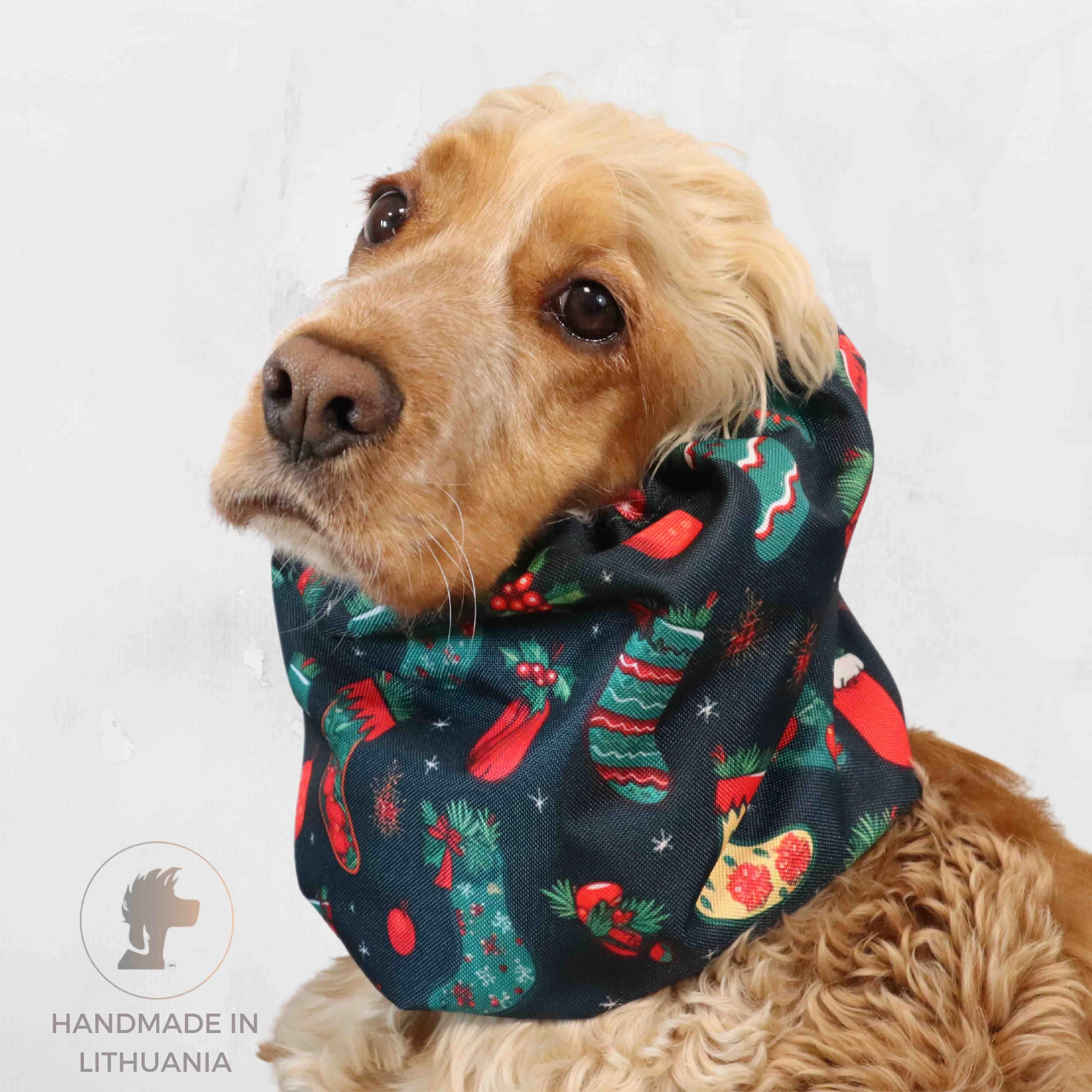 Waterproof Dog Snood | The Thief of Christmas socks