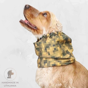 Waterproof Dog Snood | Yellow Pixels