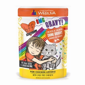 Weruva BFF OMG Shine Bright! Chicken & Salmon in Gravy Pouch 2.8oz