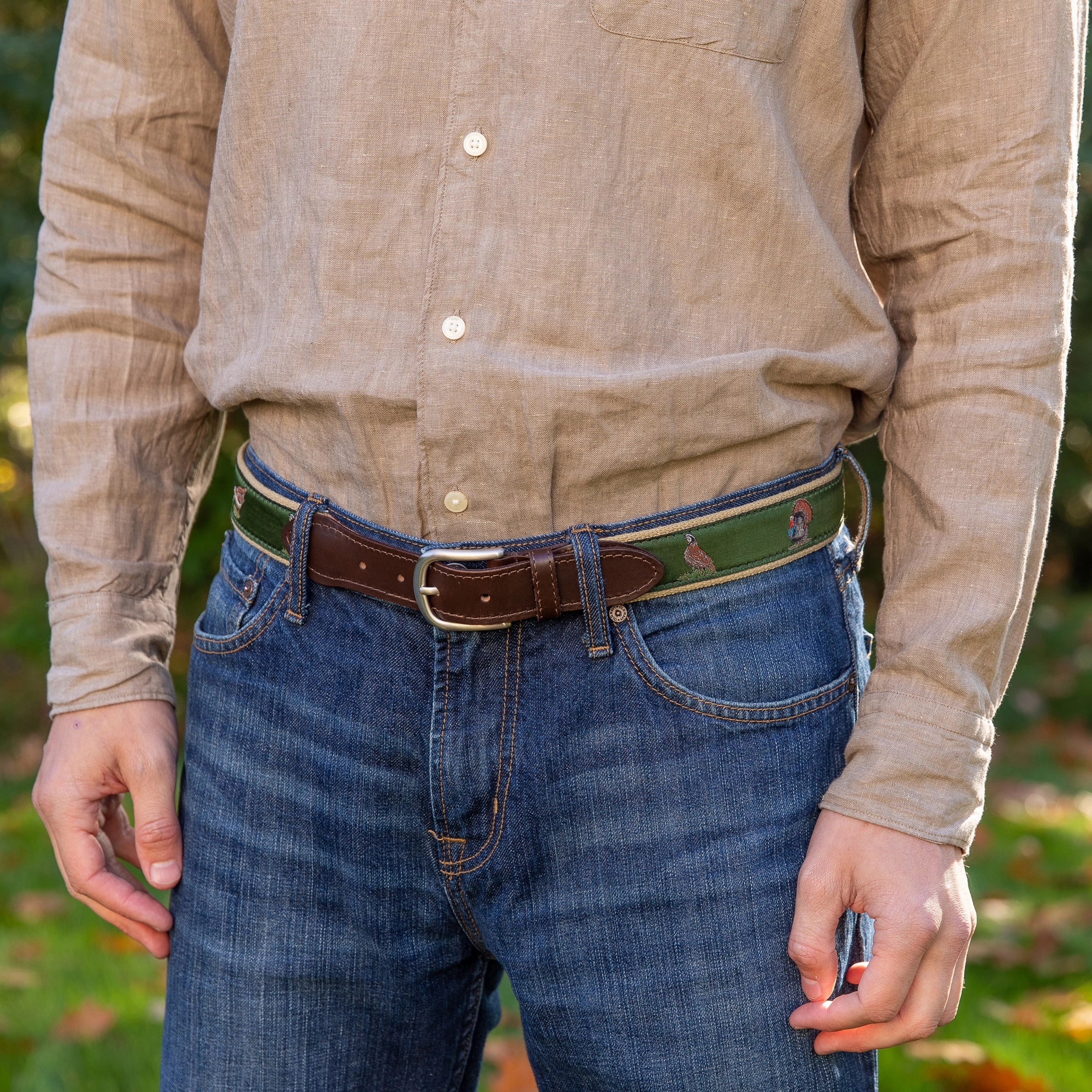 Woodland Birds Ribbon Club Belt