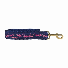 Yard Flamingos Ribbon Dog Leash